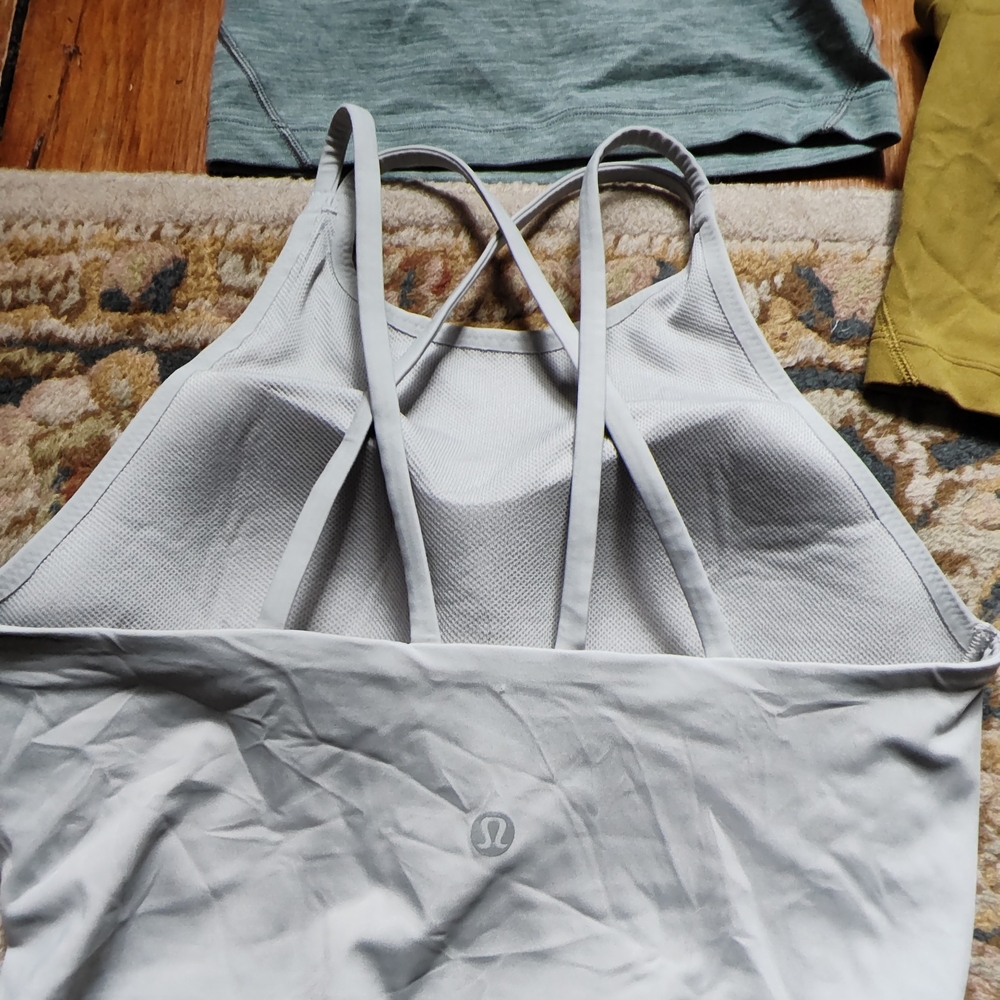 Set of Three Tank Tops in Blue, Yellow, and White - Picture 5 of 12